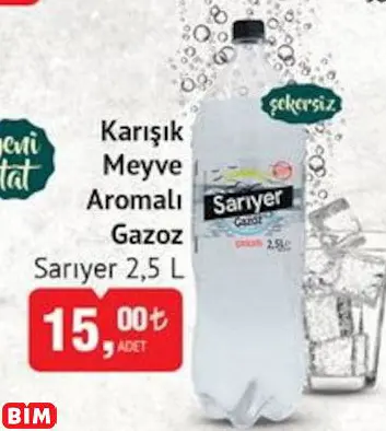 SARIYER  KARIŞIK MEYVE AROMALI GAZOZ